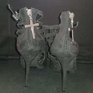 Wild Diva Lounge Strappy Caged Stiletto Heel